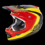 TROY LEE DESIGNS D3 CARBON MIRAGE RED/YELLOW